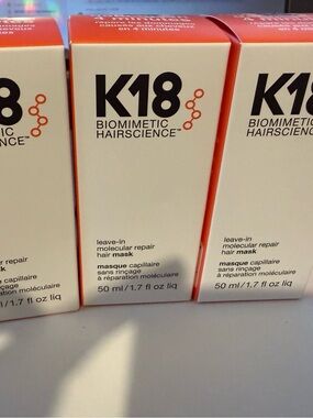 K18 Biomimetic Hairscience Leave-In Molecular Repair Hair Mask $50 each
